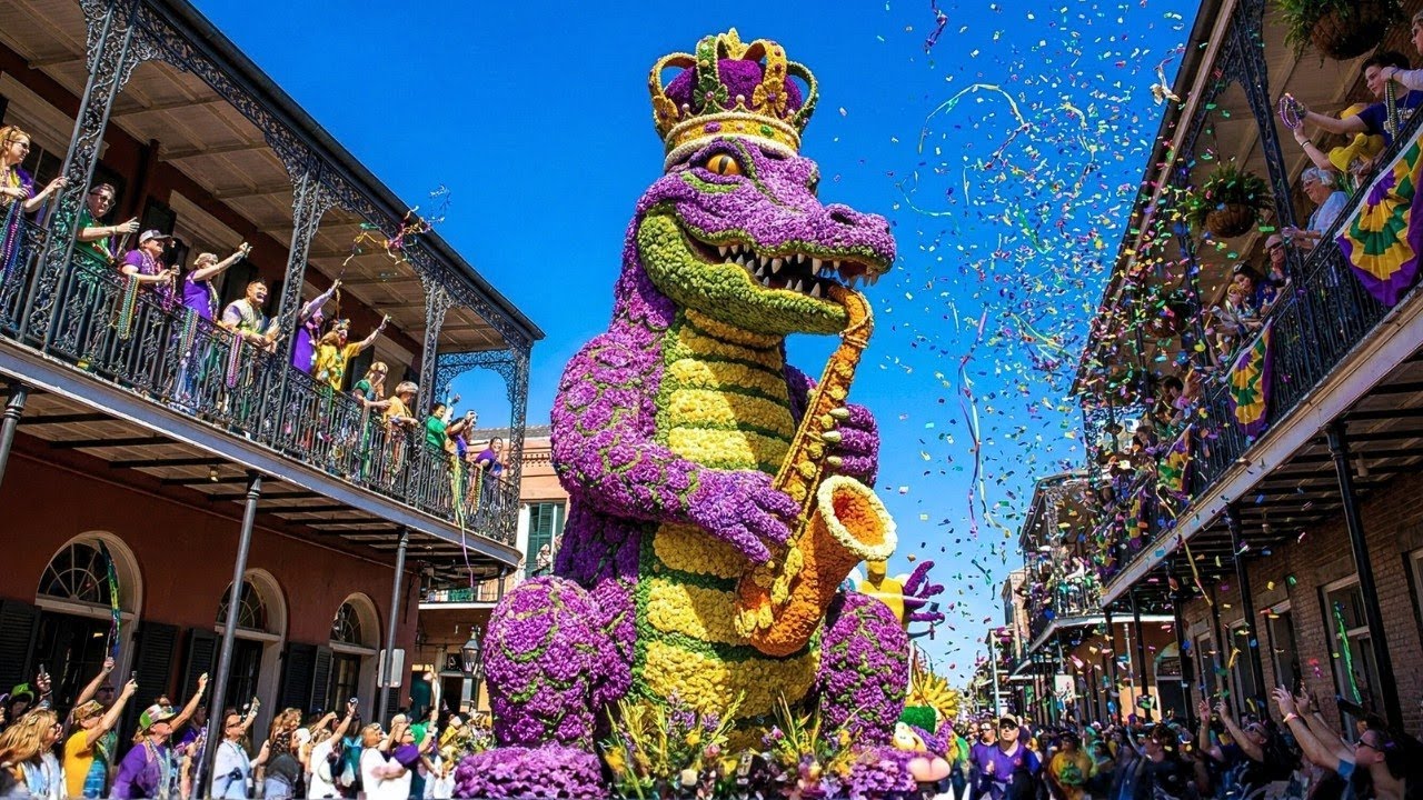 New Orleans, Louisiana Floral Spectacle | Where Jazz Meets Giant Floats | Complete Broadcast