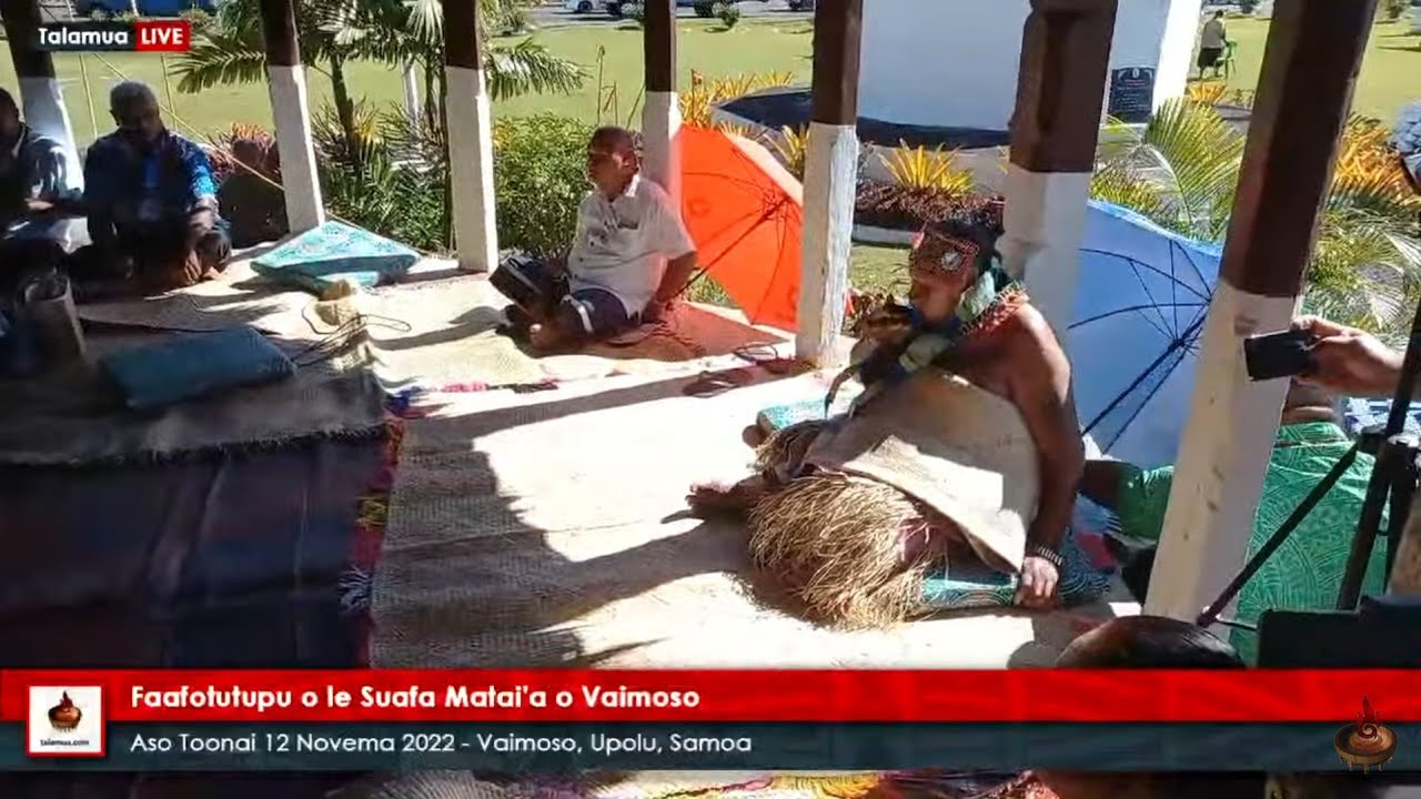 Faafotutupu o le Suafa Matai'a o Vaimoso - Aso Toonai 12 Novema 2022