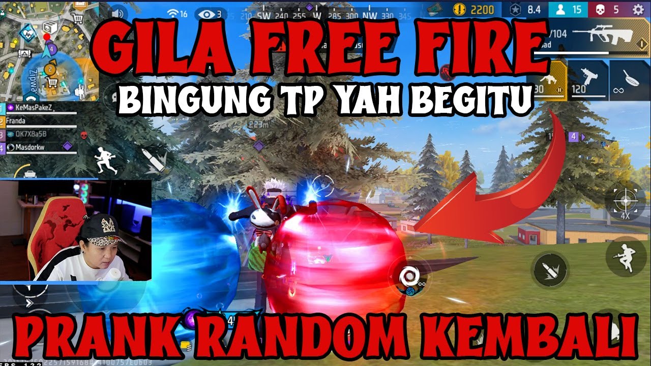 NIAT MAU PRANK RANDOM MALAH KENA PRANK RANDOM MEMANG EEK FREE FIRE SKRNG MACAM KALI !