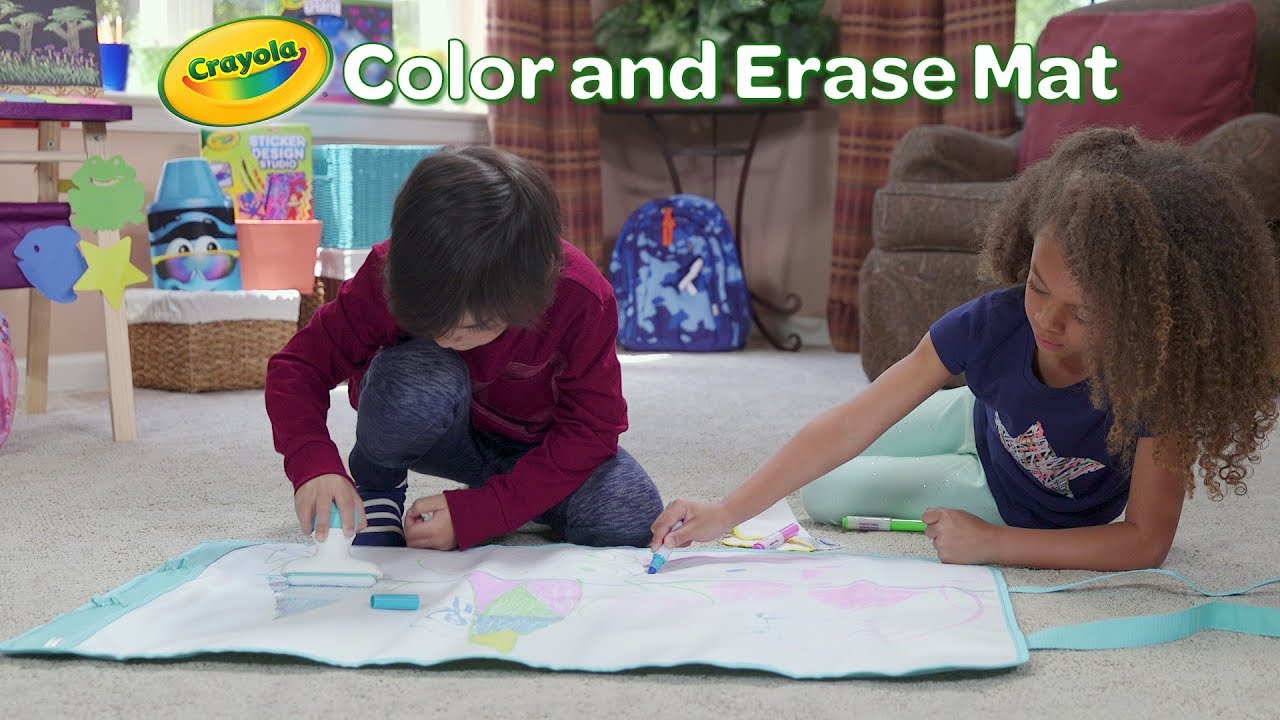 NEW Crayola Color and Erase Mat || Crayola Product Demo