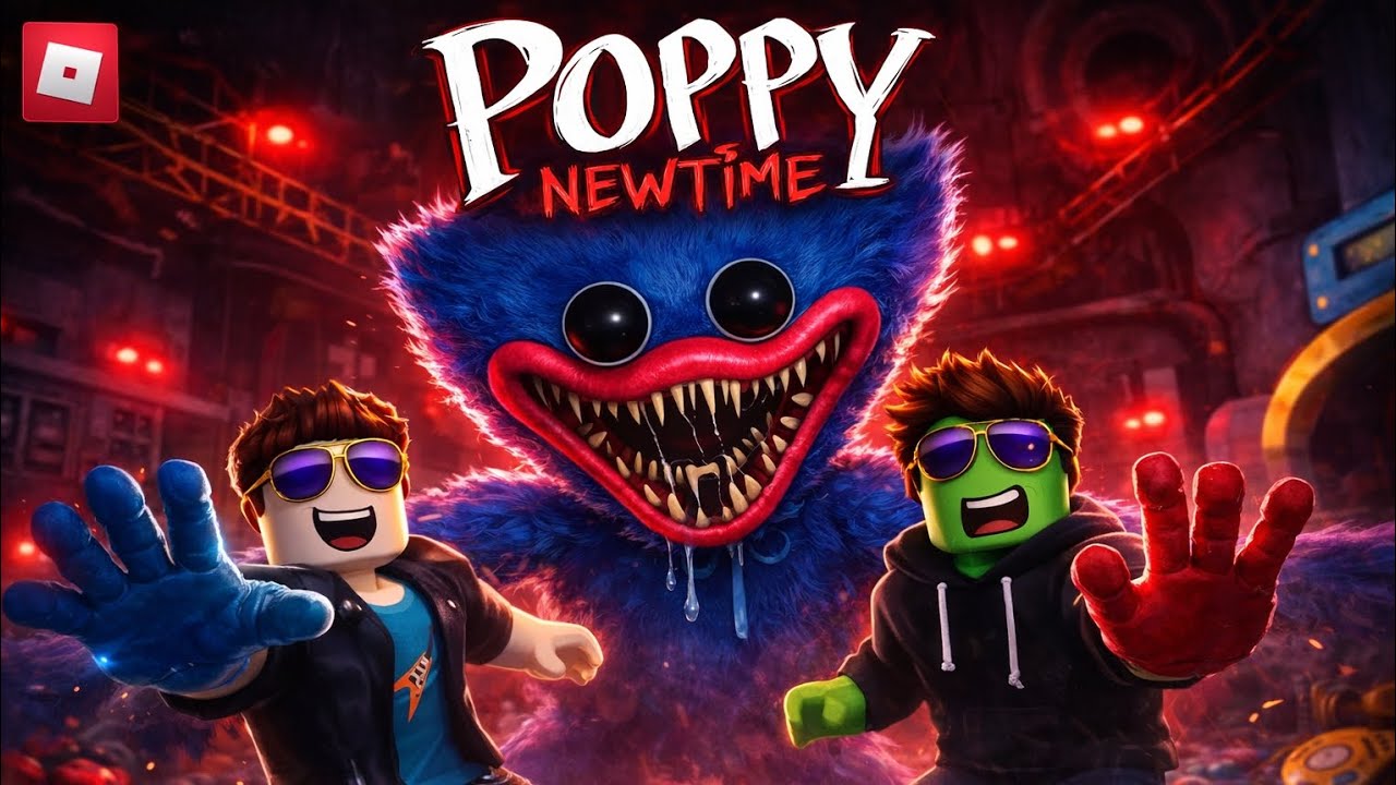 “POPPY NEWTIME'DA HUGGY WUGGY BİZİ YAKALADI! 😱 Roblox Korku Oyunu”