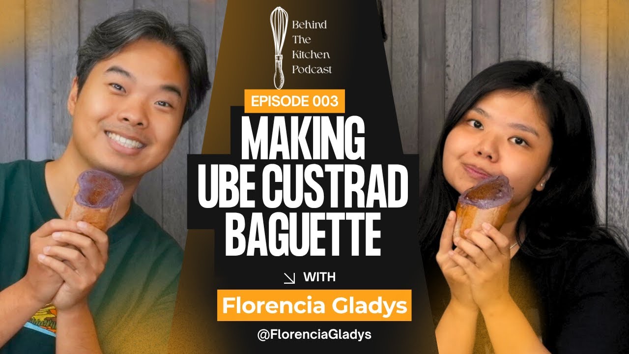 MAKING UBE CUSTARD/SWEET POTATO BAGUETTE WITH FLORENCIA GLADYS (OWNER LE GOUT PATISSERIE)