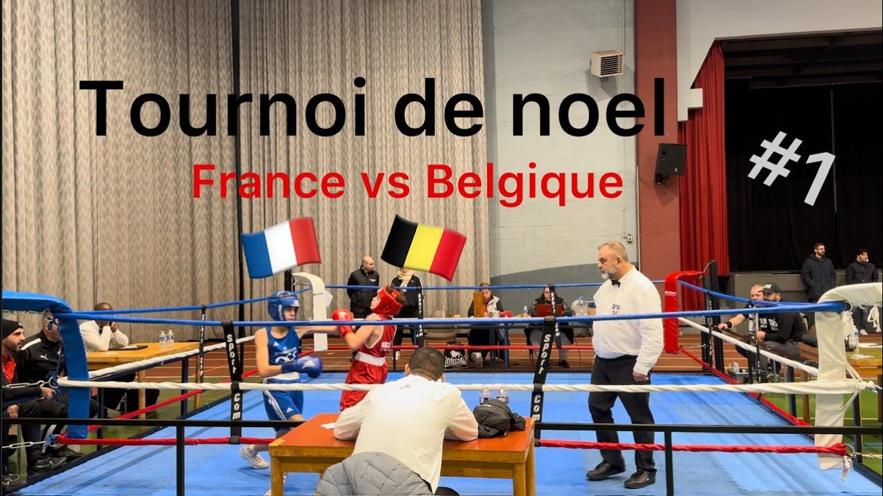 BOXE AMATEUR TOURNOI DE NOEL POMMERAYE PART1 🇧🇪vs 🇫🇷