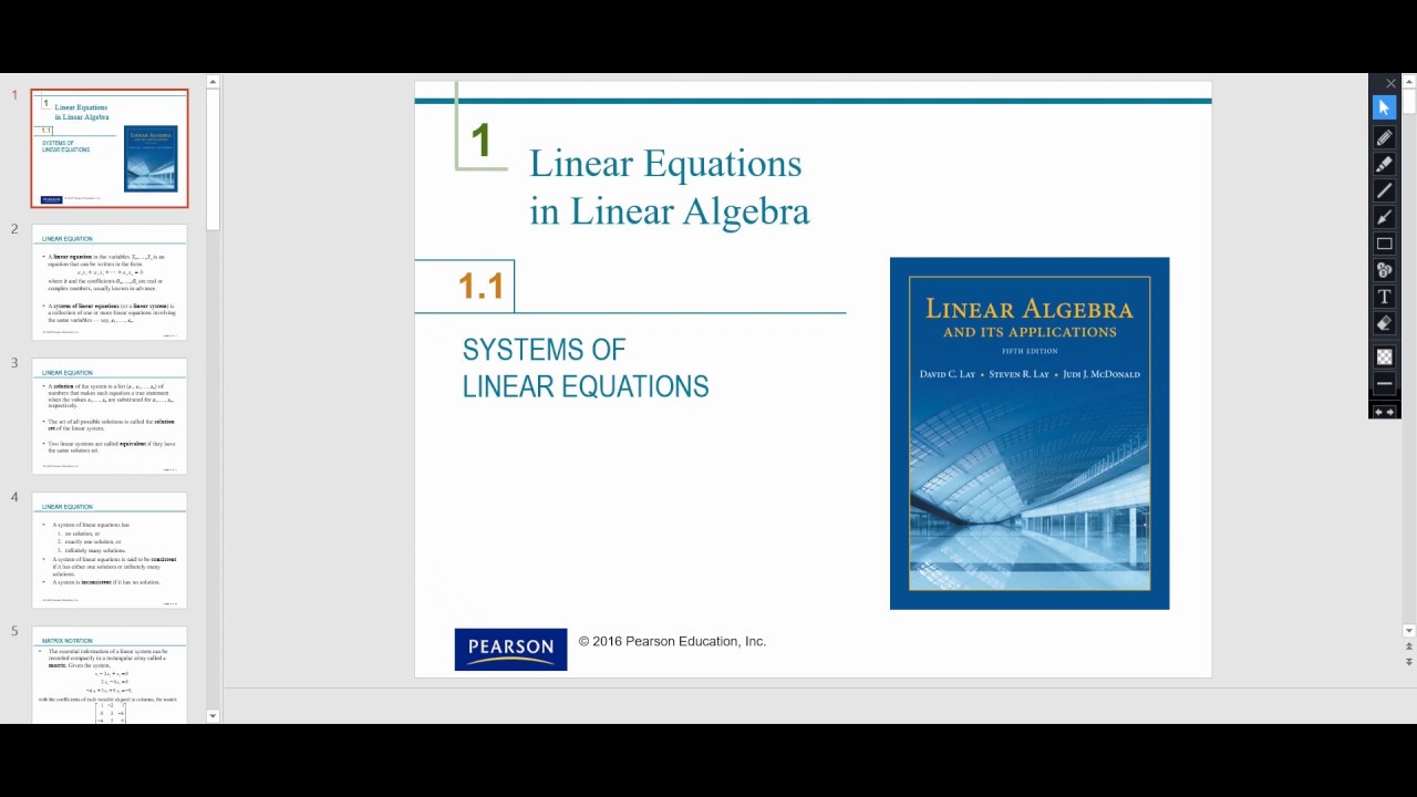 1.1 || Systems of Linear Equations