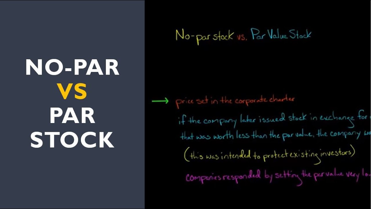 No-par vs Par Stock