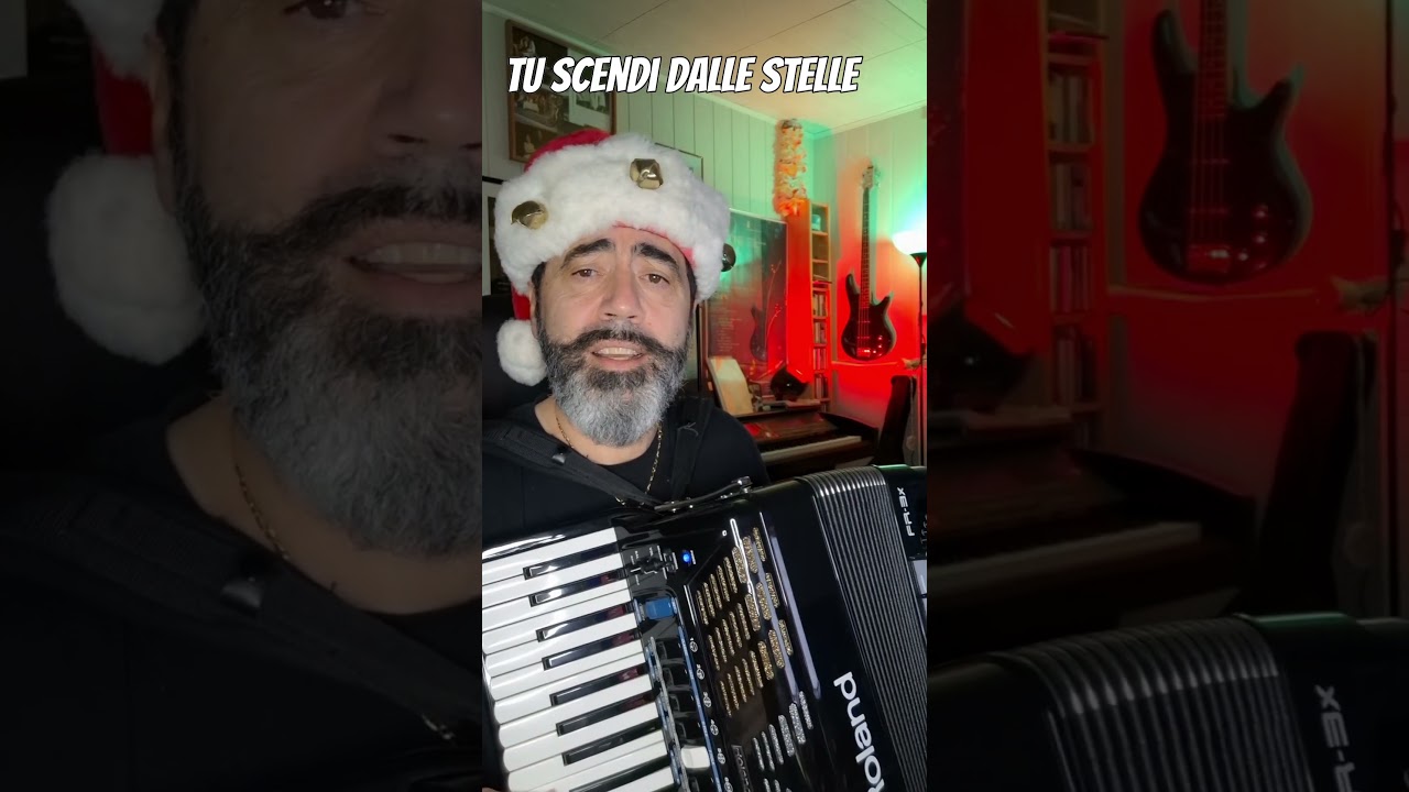 Tu scendi dalle stelle - traditional song Italy Christmas #terige #accordeon #musica #natale