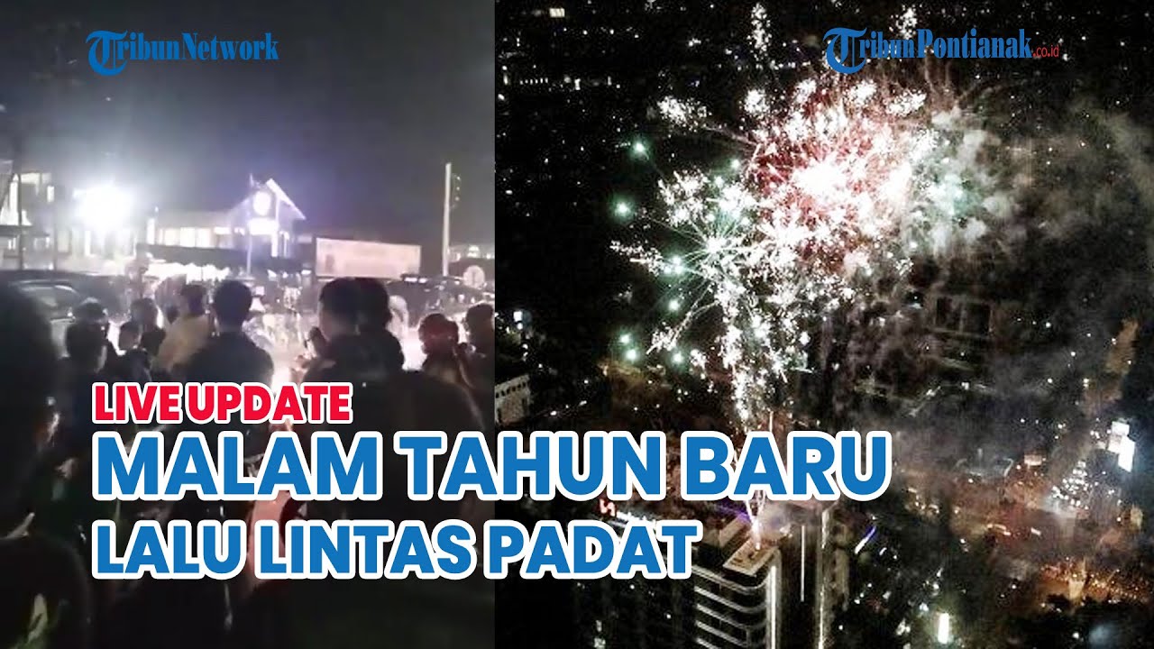 🔴 Pergantian Tahun Baru 2025 Kapuas Hulu, Lalu Lintas Padat Kendaraan di Jalan Putussibaau