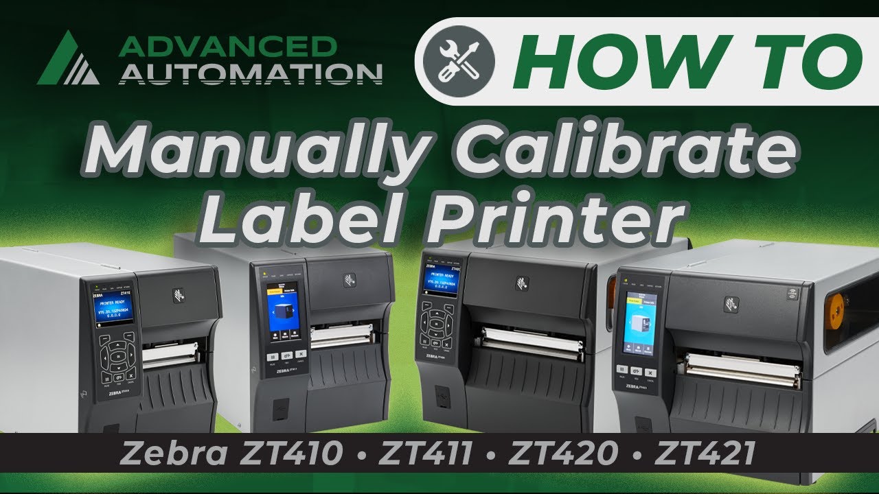 How to Manually Calibrate your Zebra Printer - Zebra ZT410 • ZT411 • ZT420 •  ZT421