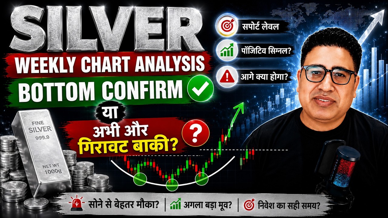 Silver Weekly Chart Analysis: Bottom Confirm या अभी और गिरावट बाकी? | Gold Market Analysis