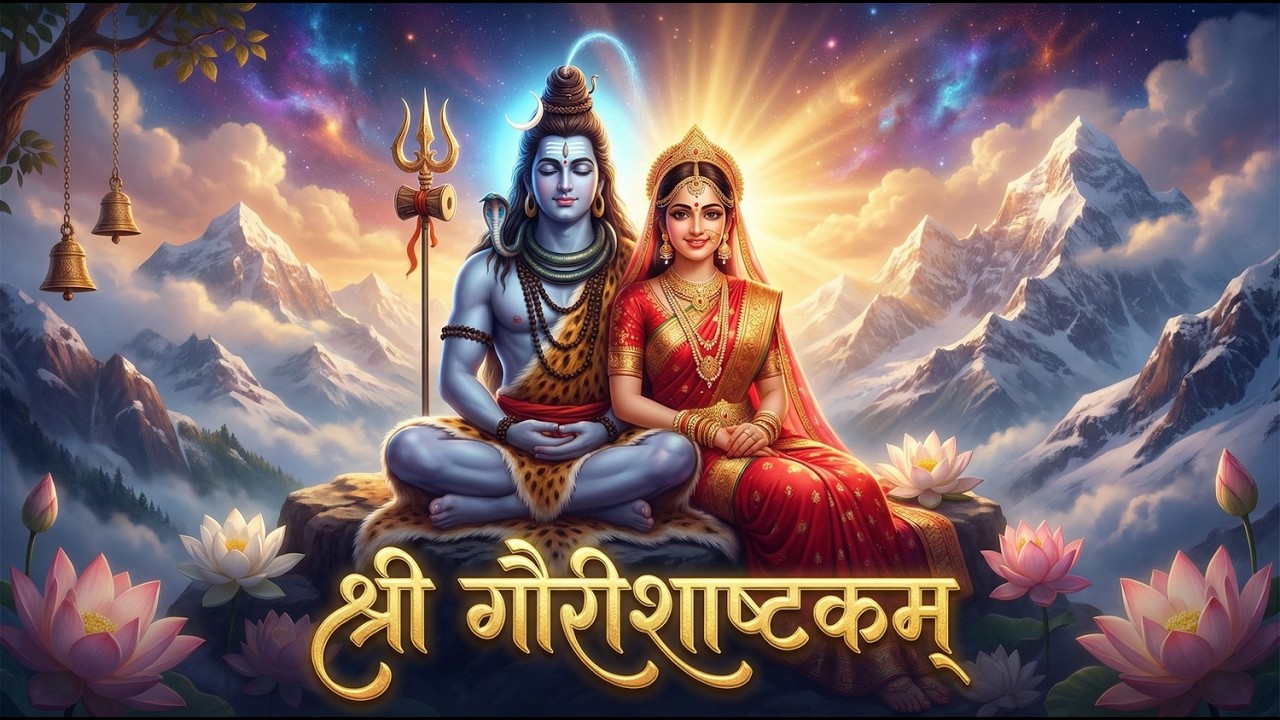 श्री गौरीशाष्टकम् | Shri Gaurishashtakam | Shiva Parvati Stotram | Divine Mantra  @Choodamanii