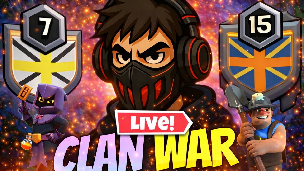 🔴 LIVE CLAN WAR 💀 । BASE VISIT 🔥। WELCOME NEW SUBCRIBERS ♥️ ।
