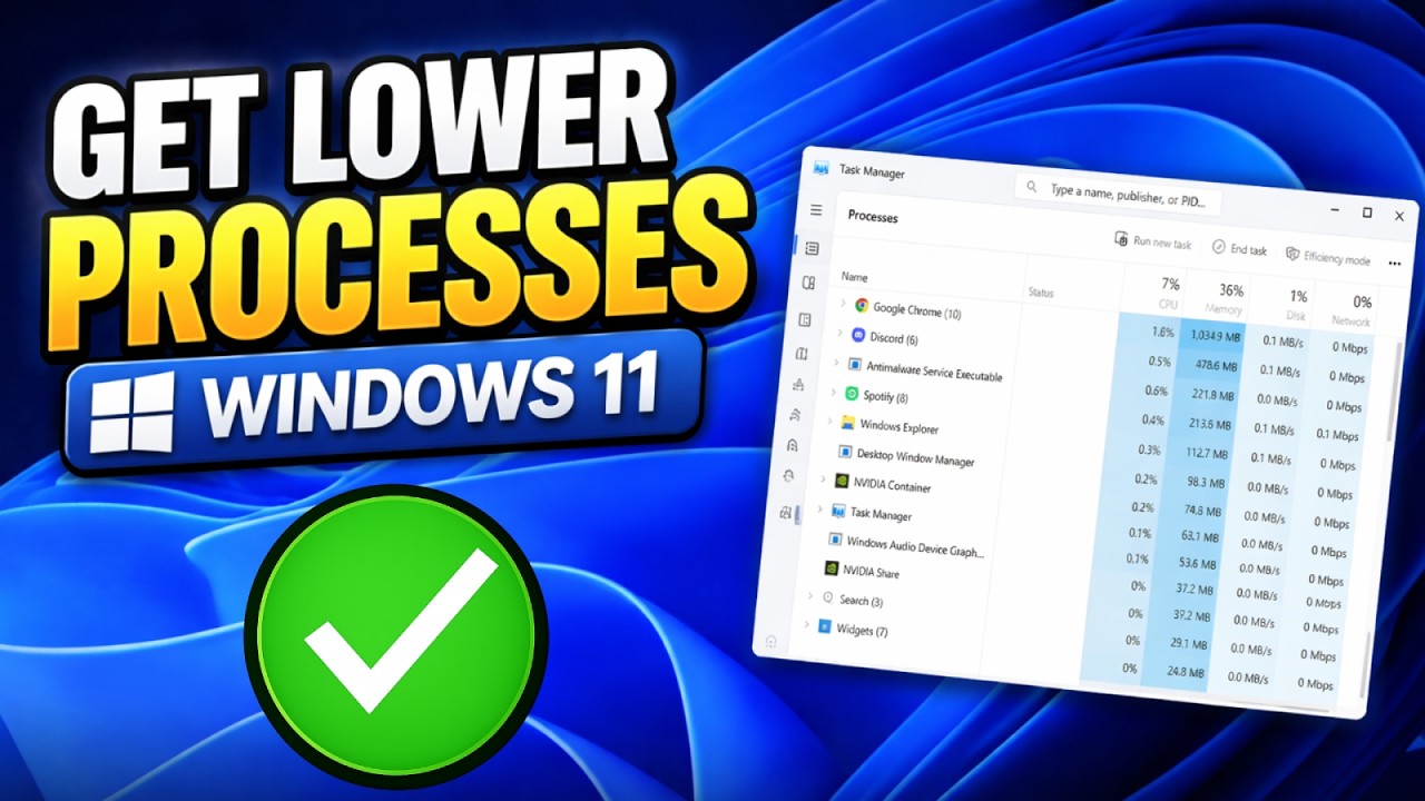 How To Get Lower Processes on Windows 11 (Get Faster Performance)