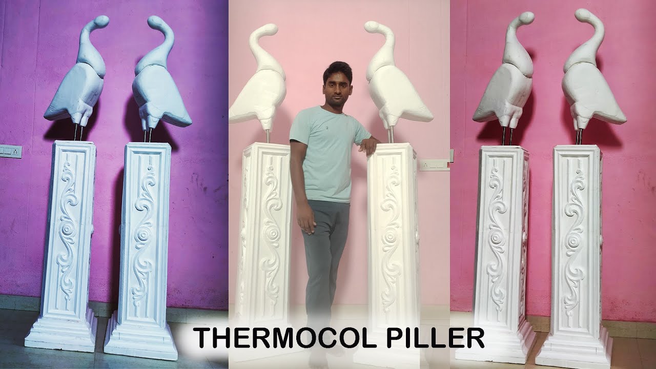 How To Create Pillar step by step #Pillar #art #Thermocol