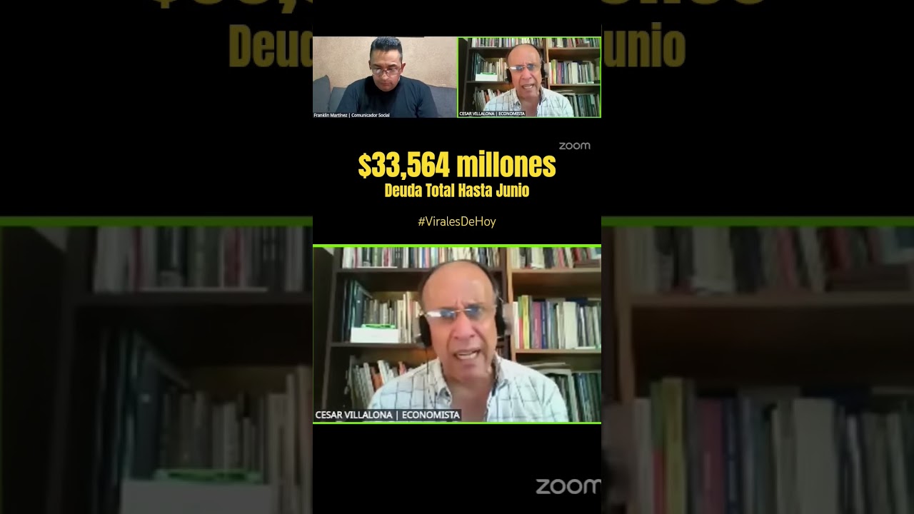 C&Eacute;SAR VILLALONA: $33,564 millones  es la deuda total hasta junio... | #ViralesDeHoy #BarcitoFM