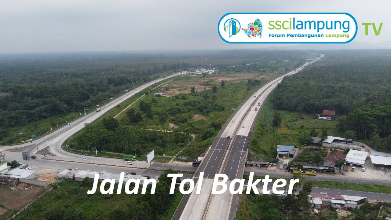Video Jalan Tol Trans Sumatera Lampung Ruas Bakter | Drone SSCI Lampung