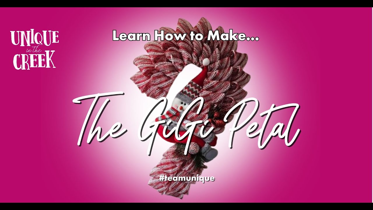 GIGI PETAL | TUTORIAL | FLOWER WREATHS | UNIQUE IN THE CREEK WREATH BOARDS