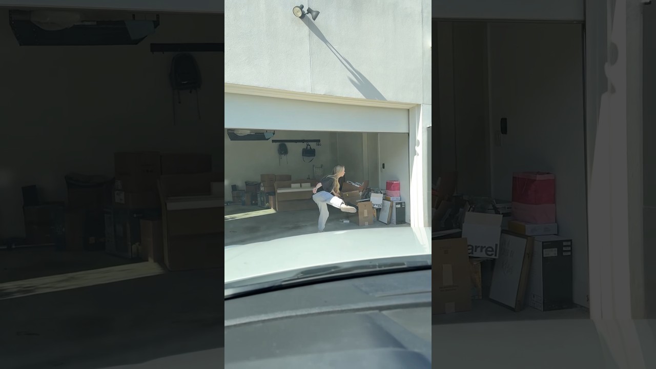 I PRANKED my wife with a garage door opener&hellip; 😂😅 #kayandtayofficial #couples