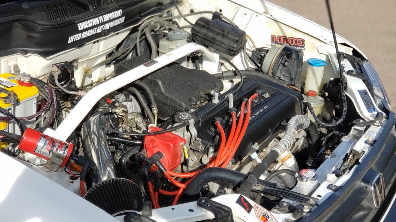 1320 Performance Toda style header on a 1st gen CRV/RD1