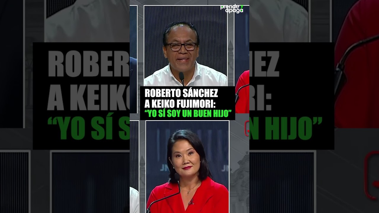 #DebatePresidencial#Elecciones2026: Roberto S&aacute;nchez de JP a Keiko Fujimori: 