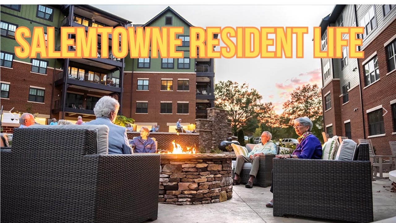 Salemtowne Retirement Community- Outdoor Plaza- Resident Activities- Retirement Resource Guide