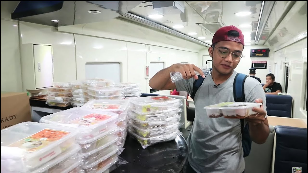 MEWAH SEKALI !! MAKAN DI DALAM RESTORAN KERETA API EKONOMI RASA EKSEKUTIF | ICIP ICIP KULINER #11