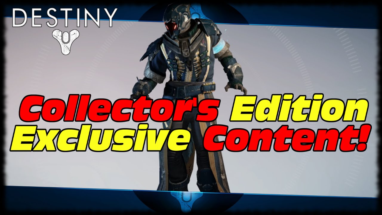 All Collector's Edition Exclusive Content Preview! Destiny The Taken King Exotic Class Items!