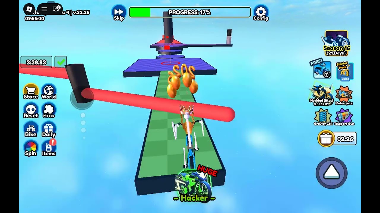 roblox obby but ur on a bike