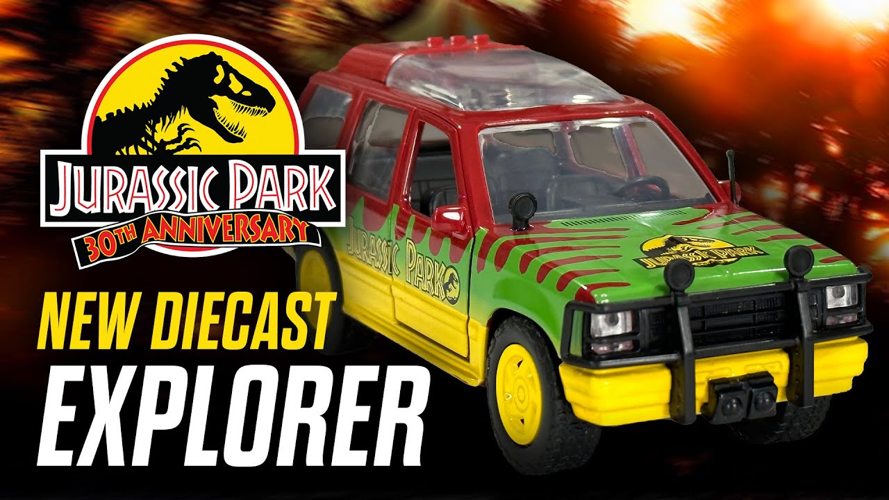 UNBOXING & REVIEW: Jurassic Park Ford Explorer 1:32 Diecast Car by Jada Toys / collectjurassic.com