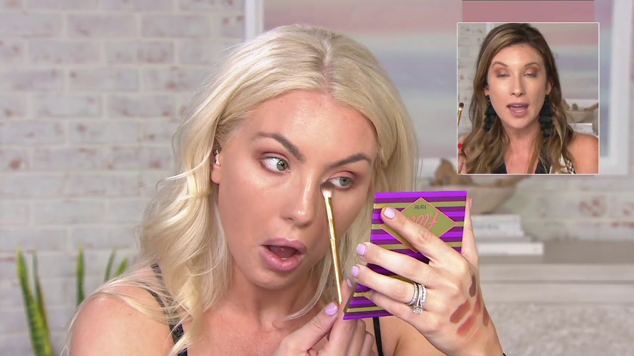 Tarte Tartelette Flirt Palette w/ Eyeshadow Brush on QVC