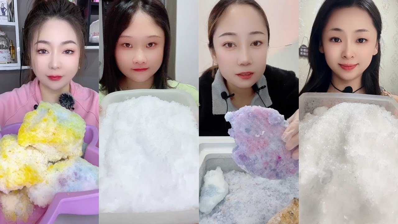 ASMR ICE EATING || FREEZER FROST EATING || SATISFYING SOFT CRUNCHY FROST BITES ASMR🧊 