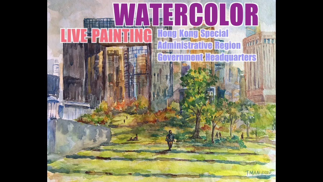 Watercolor Live Painting (Government Headquarter)