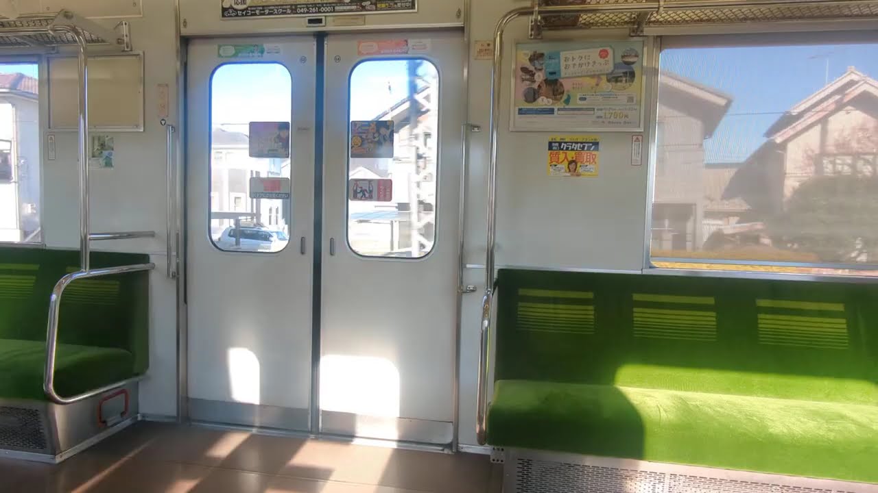 急行小川町行きモハ12455森林公園駅発車（2025年12月29日）