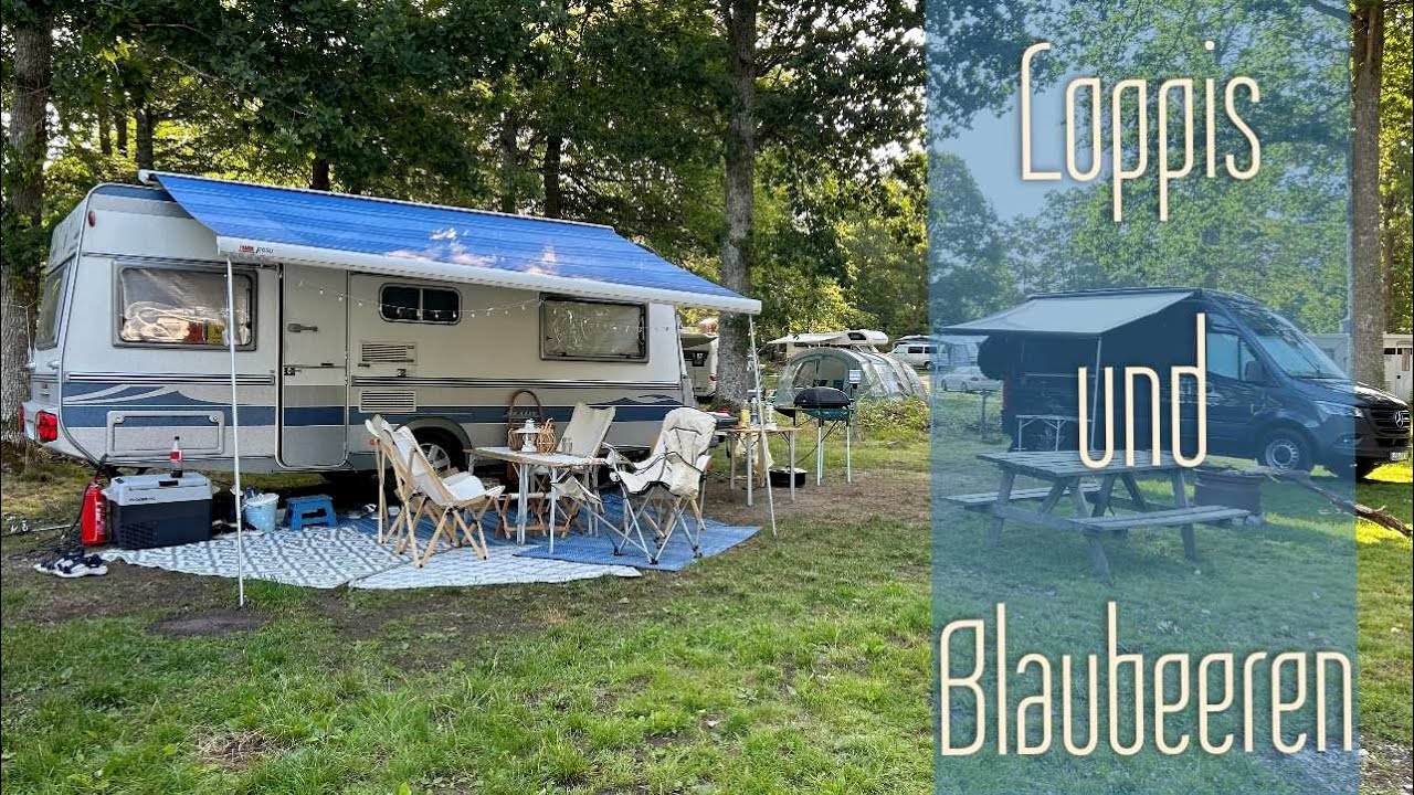 Loppis und Blaubeeren - Mit dem Wohnwagen nach Schweden zum Getnö Gård - Lake Åsnen Resort