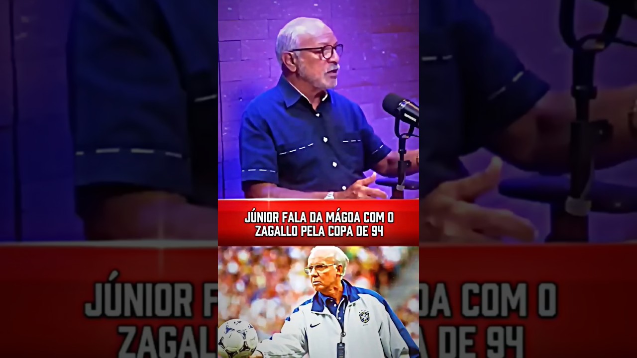 J&Uacute;NIOR FALA DA M&Aacute;GOA COM ZAGALLO PELA COPA DE 94 #futebol #junior #copadomundo #copa94 #magoa