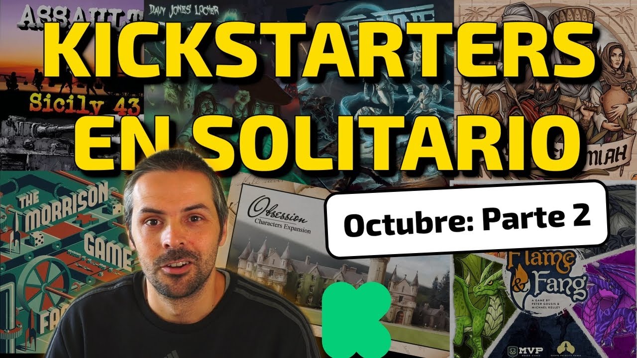 MEJORES KICKSTARTERS en SOLITARIO de Octubre 2023. Parte 2: Ezra & Nehemiah, Flame & Fang...