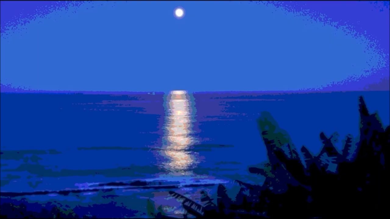 Moon over the summer sea (Original relaxing piano solo music)