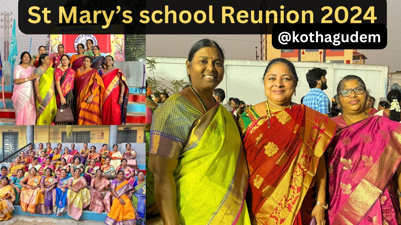 మాఅమ్మవాళ్ళ school reunion కి ఎళ్ళినం/St Mary’s school reunion #kothagudem #teluguvlogs
