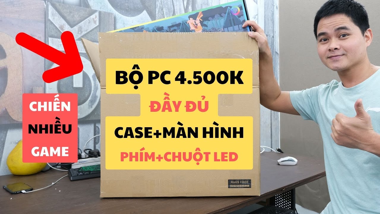 Bỏ 4,5 Triệu Mà Mua Được Cả Bộ Máy Tính PC Chiến Game Đầy Đủ Màn Hình Phím Chuột Liệu Ổn Không AE ?