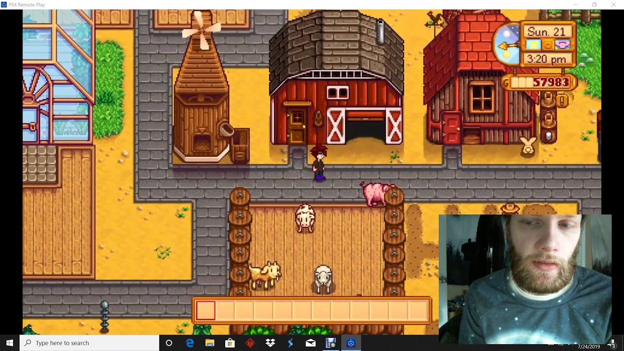 ASMR - Playing Stardew Valley/Eating Tortillas And Cheese Bean Dip #287