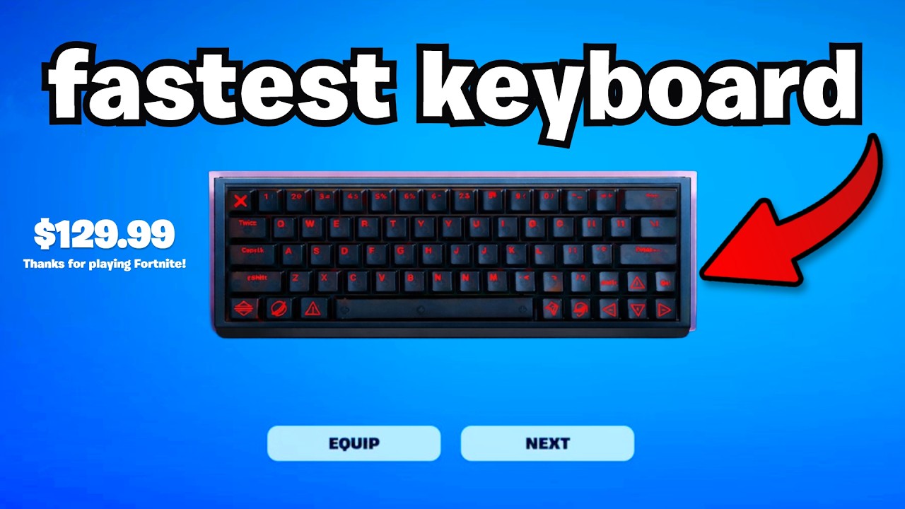 I Switched to the Fastest Keyboard in the World (Fortnite)
