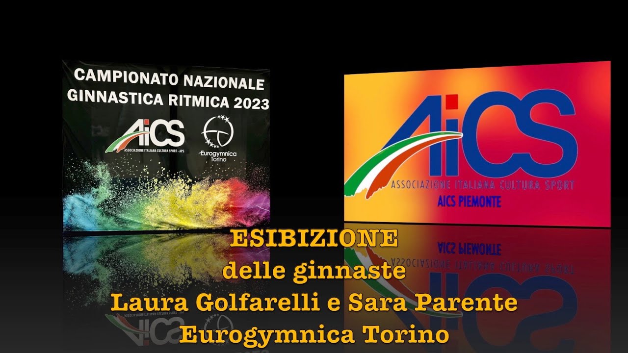 AICS Piemonte Esibizione delle Ginnaste Laura GOLFARELLI e Sara PARENTE