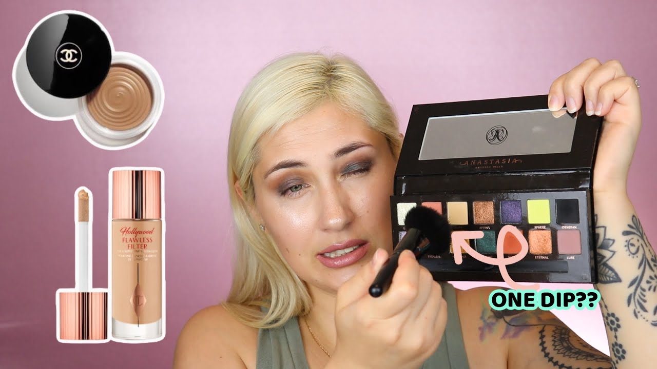 ONE DIP MAKEUP CHALLENGE|Collab with Davita Marie