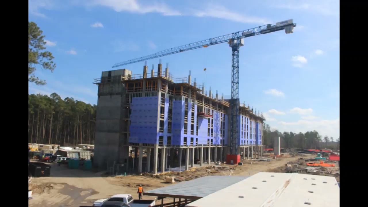 Dual Brand Hotel construction timelapse