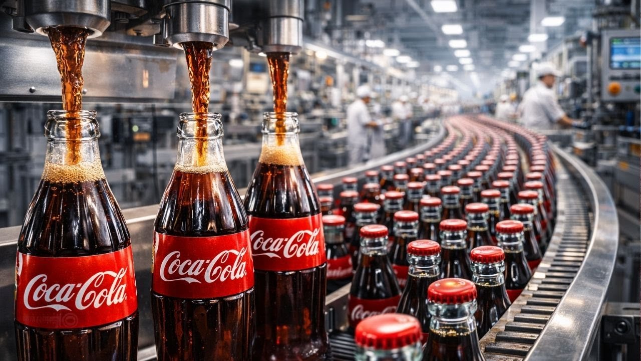 Comment la Coca-Cola est embouteillée à 80 000 bouteilles/heure 🏭