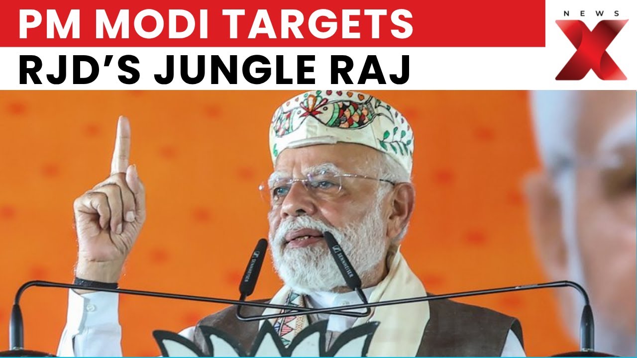 Battle for Bihar: PM Modi, Amit Shah Slam &lsquo;Jungle Raj&rsquo; in NDA&rsquo;s Poll Campaign Launch | NewsX