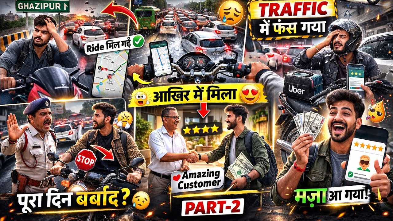 Ghazipur से निकलते ही मिली Ride लेकिन Traffic में फंस गया आखिर में मिला ऐसा Customer कि मज़ा आ गया 2