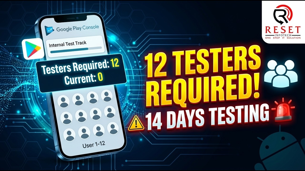 🚀 Google Play Console Closed Testing 2026 | 12 Testers for 14 Days Explained
