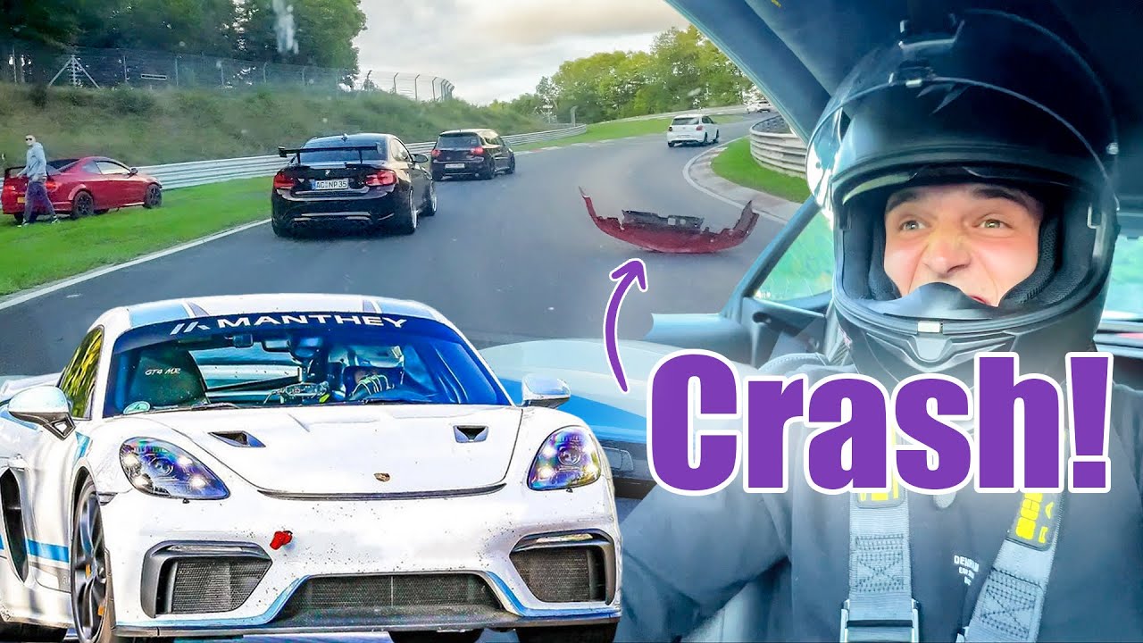 CRASH DIREKT VOR UNS! Der schnellste Porsche 718 GT4 MR am Nürburgring