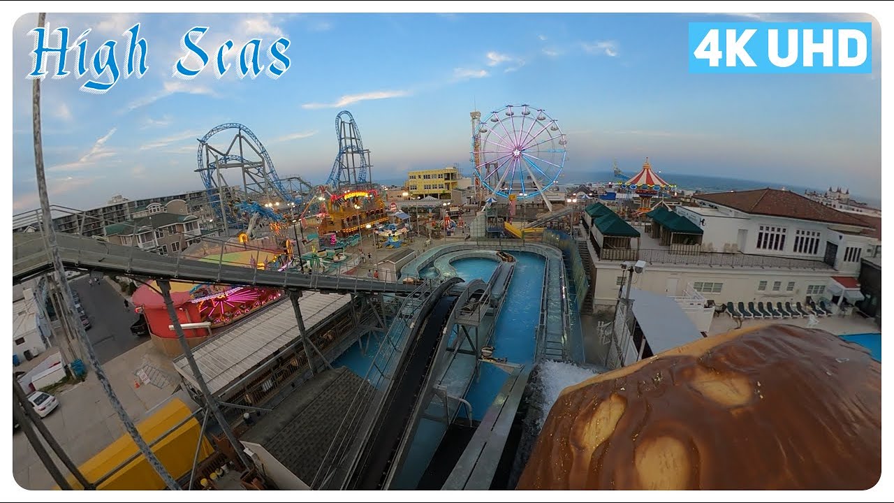 High Seas Log Flume on-ride 4K POV - Playland's Castaway Cove, Ocean City NJ