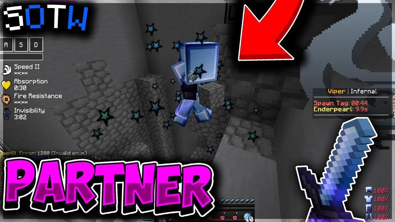 I KILLED A FAMOUS PARTNER ON SOTW + TOP RANK GIVEAWAY | Minecraft HCF